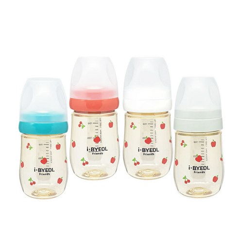 아이별프렌즈 PPSU 아기 애플체리 젖병 180ml, 에코민트, 1개
