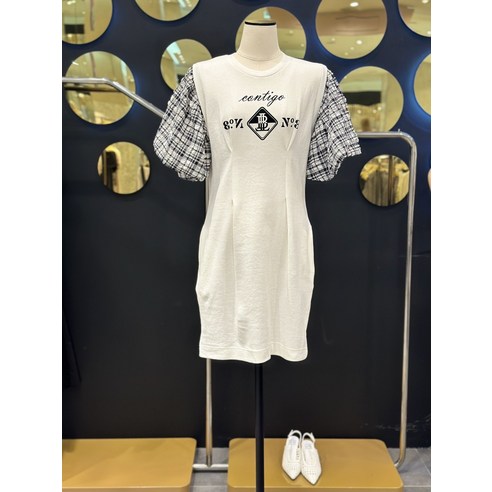 에고이스트 볼륨소매 허리 다트 미니 원피스 EN2OOP61(1884164)