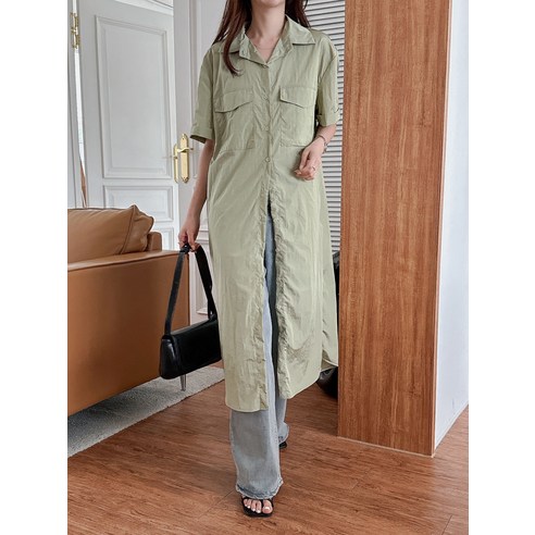 철부지형아들 빅포켓 반팔롱셔츠원피스 여름원피스