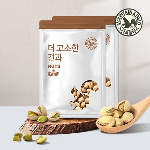 산과들에 생피스타치오400gx2봉 / 신선한 견과류, 2개