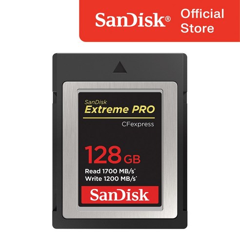 샌디스크 Extreme Pro 익스트림프로 CFexpress 카드 SDCFE 128GB, 128기가
