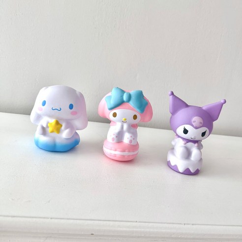 말랑말랑 산리오 스퀴시 인형 피규어 장난감 스트레스 해소, 1개, 마이멜로디, 8cm