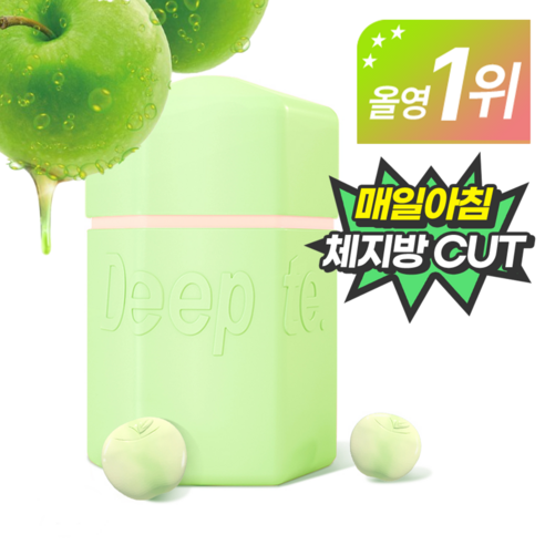 딥트 3일 애플 번 600mg, 1박스, 30정