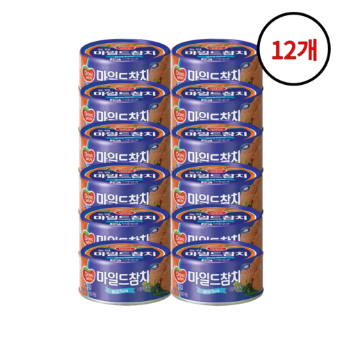 사조참치 마일드참치 100g, 12개