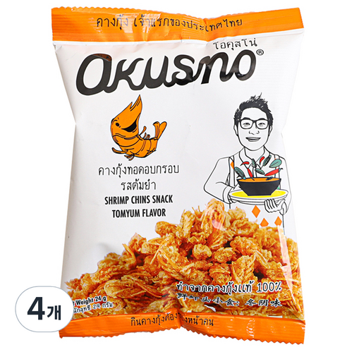 오쿠스노 새우머리 똠얌향, 24g, 4개