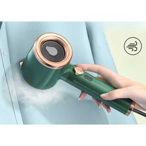 스팀다리미 미니 스팀 다리미 휴대용 여행용 핸디스팀 세탁소, 그린 B