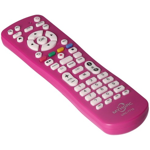 dodocool URC-7710 유니버설 TV 리모콘 TV/STB 투인원 다기능, 로즈 레드