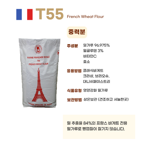 프랑스 밀가루로 만드는 특별한 빵