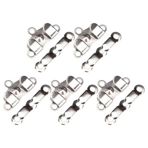 5pcs 금속 바지 패스너 허리 조임쇠 걸쇠 의류 공예 고정 도구 브래지어 후프 액세서리, 스타일 6 실크, 작은, 구리