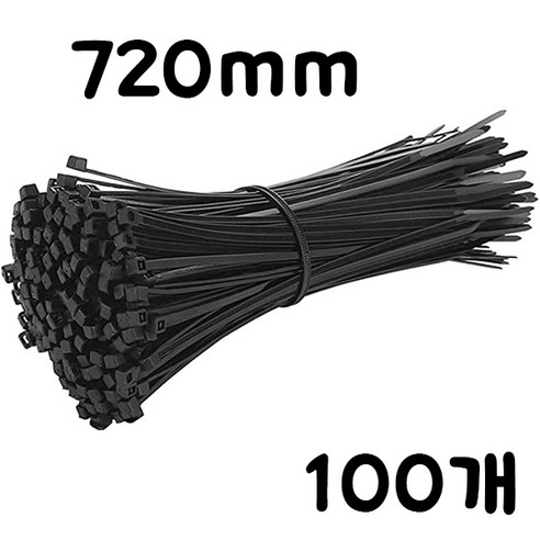 웨버몰 케이블타이 검정색, 100개입