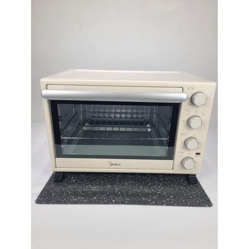 오븐받침 에어프라이어오븐 깔개 열차단 받침대 독일모티프매트, 블랙실버 도트, 1개