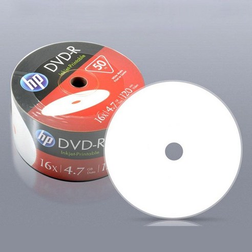 HP Media DVD-R Printable 16x 4.7GB 50P 벌크팩 nam*40477Cq, 본상품선택, 본상품선택