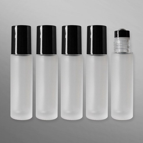 포포라운지 롤온 공병 롤러 용기 휴대용 아로마 오일 소분 향수병, 5개, (10ml 불투명)