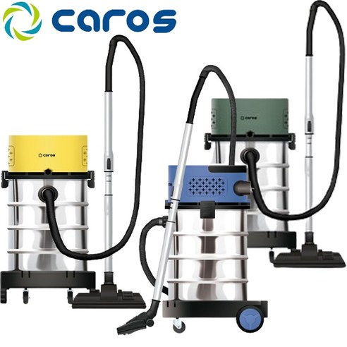 CAROS 30L 대용량 건습식 진공청소기 대형 업소용 클리너 이동식 사무실 청소기, 블루