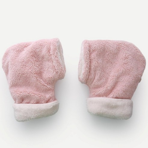 [원라인] 베어베어 킥보드워머 유아 어린이 자전거 퀵보드 겨울 방한 장갑 워머, 핑크, 1개
