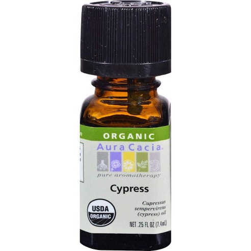 아우라카시아 퓨어 아로마테라피 오일, 7.4ml, Cypress, 1개