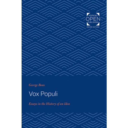 (영문도서) Vox Populi: Essays in the History of an Idea Paperback, Johns Hopkins University Press, English, 9781421435039