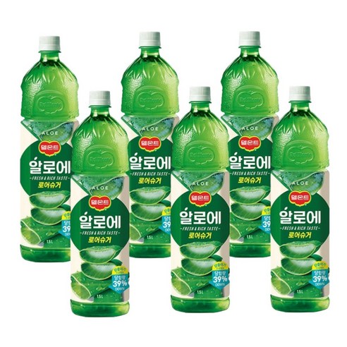 델몬트 알로에 로우슈거 1.5L x 6PET, 6개