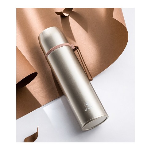 로프 머그잔 간단한 스테인레스 스틸 진공 머그잔, 샴페인 골드, {"사이즈":"350ml"}