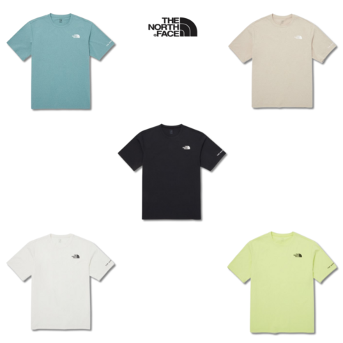 (국내매장정품) 노스페이스 남녀공용 반팔 티셔츠 여름 라운드 캐주얼 데일리 베이직 면티 릴리즈