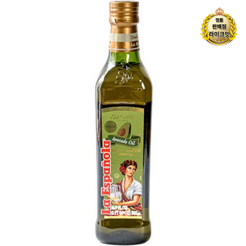 라이브 에스파뇰라 압착 아보카도오일, 3개, 500ml 라이브 에스파뇰라 압착 아보카도오일, 3개, 500ml
