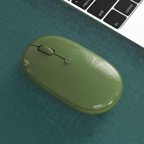 [시요] 무선 게임용 마우스 Mac 용 충전식 인체 공학적 자동 Bluetooth 호환 마우스 노트북 전화 태블릿 컴퓨터 PC 게이머, 색깔3, 하나