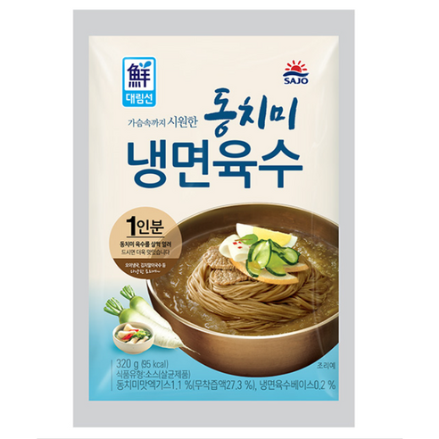 동치미냉면 육수, 320g, 6개