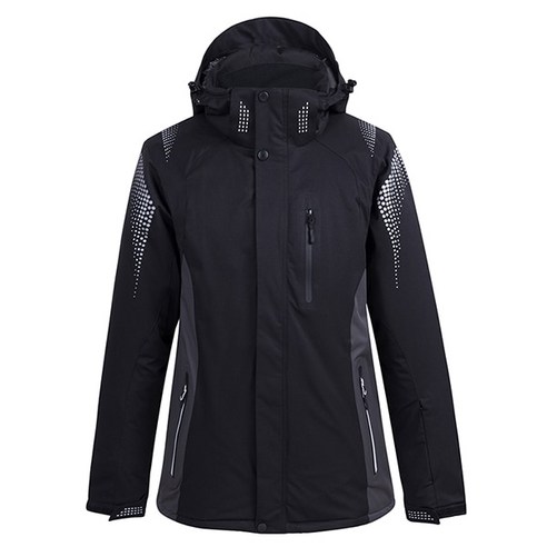 보드복 스키복 겨울 스키복 바람막이 방수 및 스노우보딩 재킷 팬츠 남성 의상 신제품, 01 Black jacket_01 S