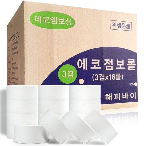 에코 점보롤 3겹 60m, 16롤, 1box