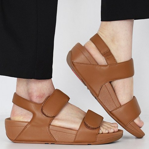 핏플랍 여성 백 스트랩 키높이 샌들 루루 ADJUSTABLE Leather 라이트탄