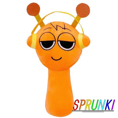 스프런키 Sprunki 캐릭터 피규어 봉제 애착 인형 선물, 1개, 08_오렌, 25cm