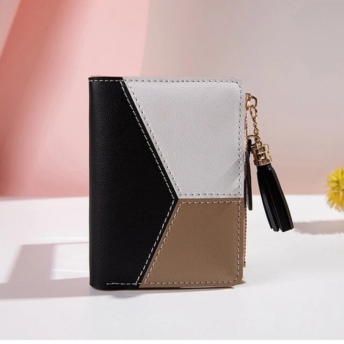 PU 가죽으로 만든 럭셔리 브랜드 여성용 지갑 카드 홀더 지갑 휴대용 숙녀 작은 지퍼 동전 소녀 선물