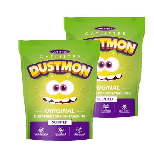 더스트몬 오리지널 고양이모래 벤토나이트 유향, 7kg, 2개