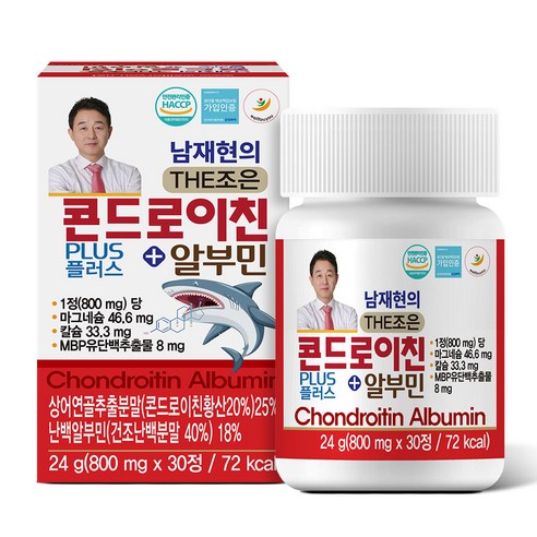 남재현의 THE조은 콘드로이친 PLUS 알부민 6박스(6개월분), 30개, 30정