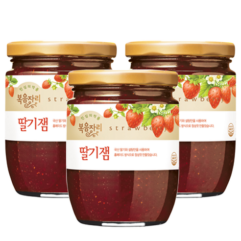 복음자리 딸기잼 380g, 3개
