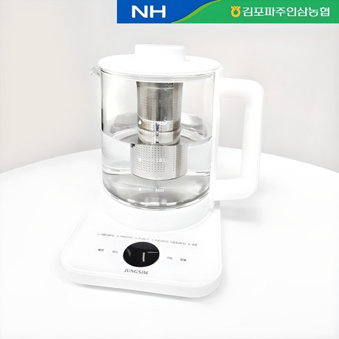 정심 다용도 내열 유리 티포트 스텐 무선 커피 주전자 분유포트1.8L, OTO-23007TE