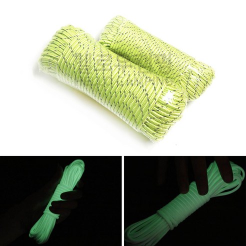 밤하늘 아래 안전한 캠핑, 헬로우캠핑 야광 반사 스트링과 함께!