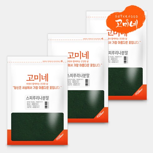 고미네 스피루리나분말 spirulina, 3개, 200g