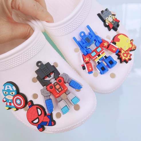 3D 입체 로봇 히어로 남아슬리퍼 파츠 슈비츠 자비츠 세트 (6pcs)