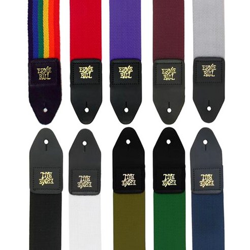 ERNIEBALL 어니볼 POLYPRO GUITAR STRAP 폴리프로 기타 스트랩, BLACK, 1개