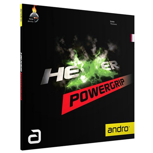 [ANDRO] [안드로] 헥서파워그립 (Hexer PowerGrip) 탁구 러버, BLACK - 2.1mm