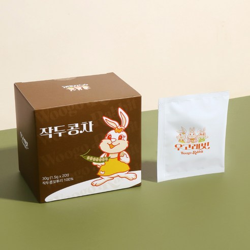 우고래빗 작두콩차 20개입 (1.5gx20T) [박스], 30g, 1개