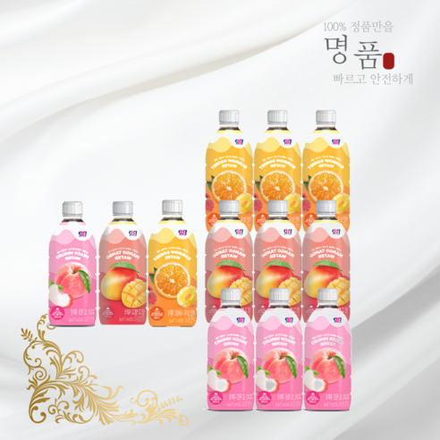 인기상품 배스킨라빈스 망고탱고 레인보우샤베트 피치요거트 과즙워터 500ml 각4개씩 12개 HOT상품, 레인보우 샤베트+망고탱고 500ml 각6개씩