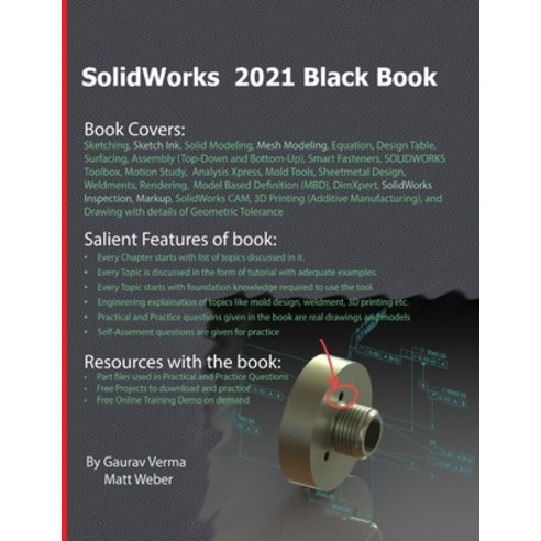 SolidWorks 2021 Black Book Paperback, Cadcamcae Works, English, 9781774590096