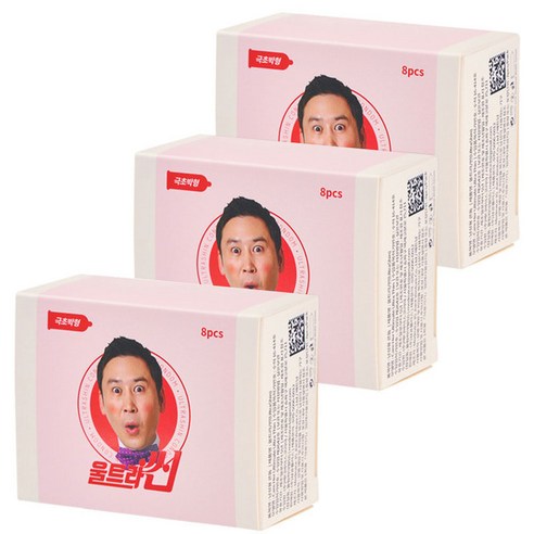 울트라씬 신동엽 극초박형 슬림형 콘돔, 3세트, 8개입