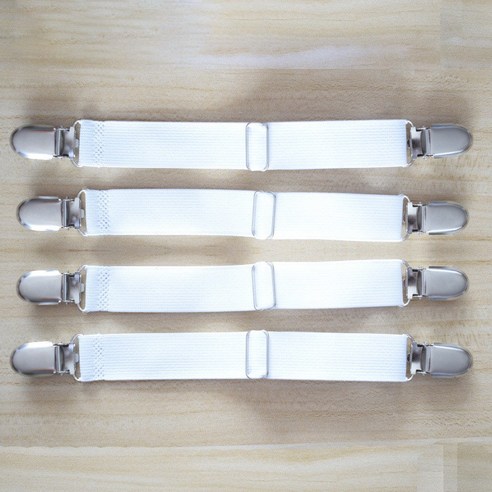 [티케이샵] 침대시트 고정 집게 시트밀림방지, 화이트, 8개