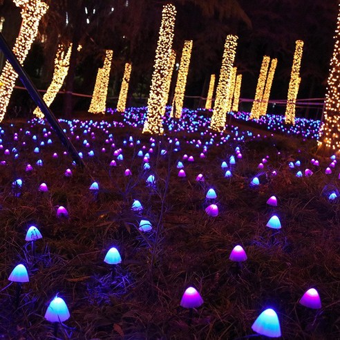 [LF] 태양광 LED 버섯등 야외등곶이 조명장식 정원, 5M 20LED_Multicolour