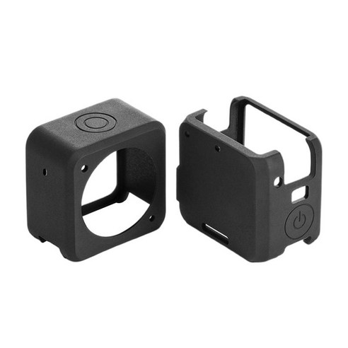 DJI Action 2 스포츠 카메라용 보호 쉘 마그네틱 스냅인 실리콘, 1.57x1.57x0.98인치, 검은 색