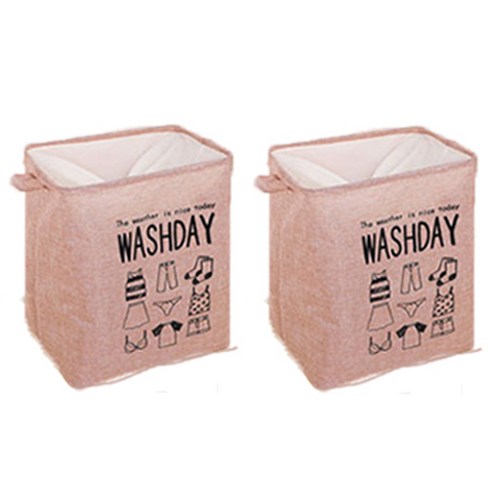 오저씨 WASHDAY 방수되는 이동식 바구니 / 세탁바구니 / 빨래바구니 / 장난감바구니 / 다용도수납함, 오저씨 바구니 / 색상 : 핑크 + 핑크