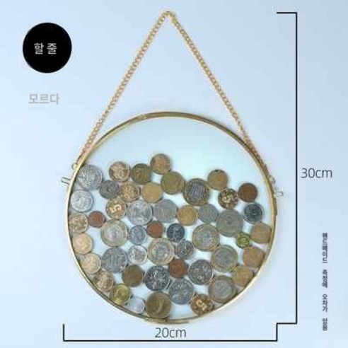 동전 액자 프레임 전시 코인 주화 기념 기념품 수집, 기타 사이즈, 스몰사이즈(동전형)